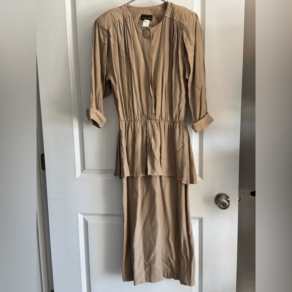 Vintage Stuart Alan Tan‎ Women's Dress